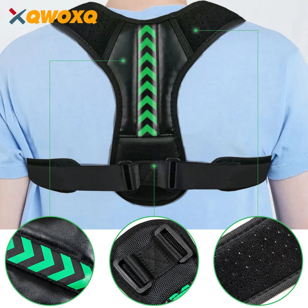 Posture Support Brace - Adjustable Back & Shoulder Corrector